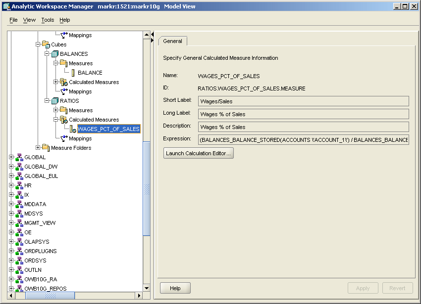 New calculated measure