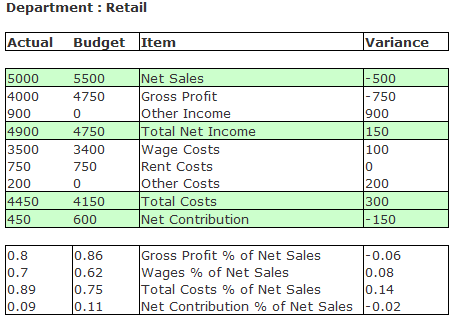 Financial statement